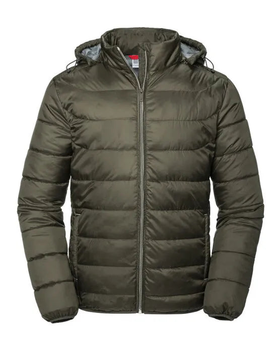 Russell Collection Russell Mens Hooded Nano Jacket R440M