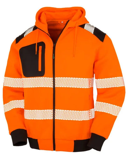 Result Recycled Zipped Safety Hoody R503X