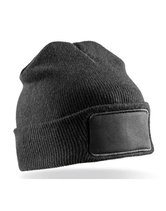 Result Recycled Dble Knit Printer Beanie rc927x