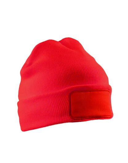 Result Recycled Dble Knit Printer Beanie rc927x
