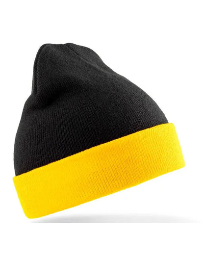 Result Recycled Black Compass Beanie rc930x
