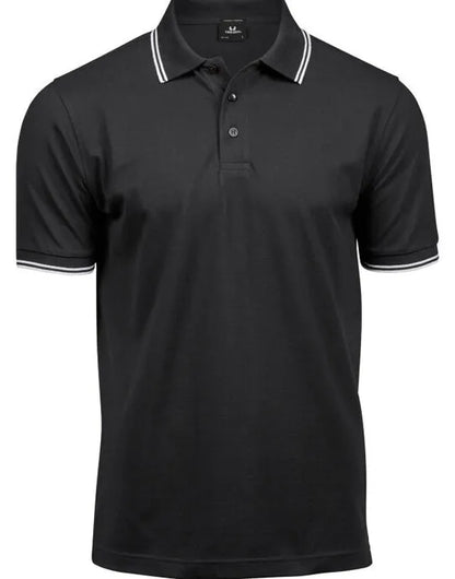 Tee Jays Mens Luxury Stripe Stretch Polo TJ1407