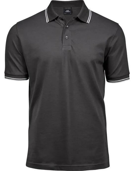 Tee Jays Mens Luxury Stripe Stretch Polo TJ1407