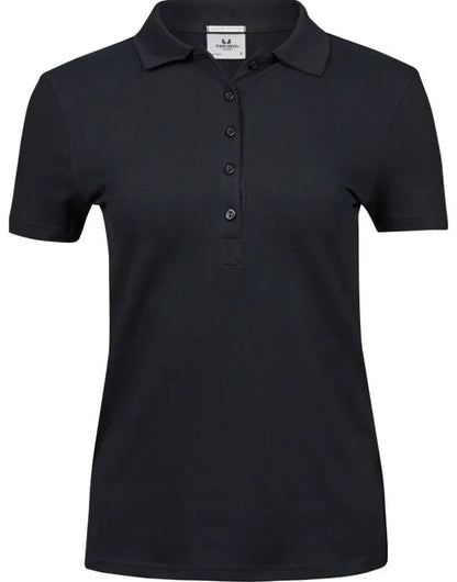 Ladies Luxury Stretch Polo Tj145 - Black 3XL - Customisable POLO SHIRTS