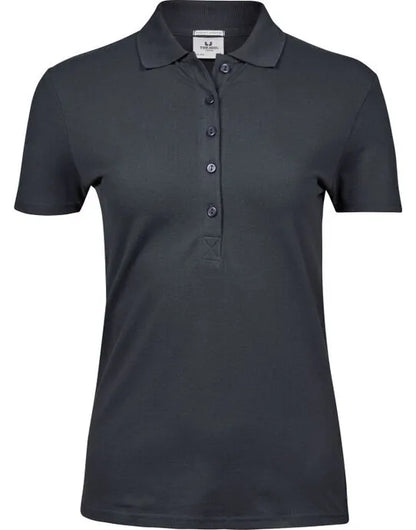 Ladies Luxury Stretch Polo Tj145 - Dark Grey M - Customisable POLO SHIRTS
