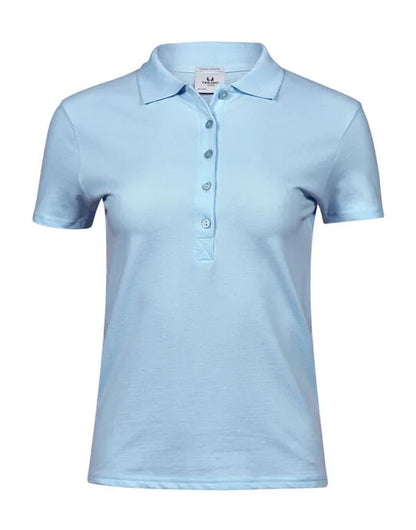 Ladies Luxury Stretch Polo Tj145 - Light Blue 2XL - Customisable POLO SHIRTS