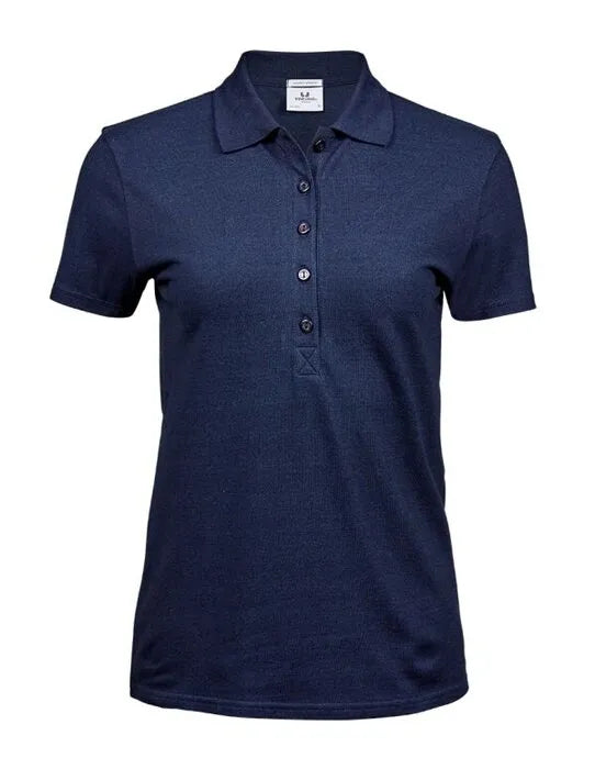 Ladies Luxury Stretch Polo Tj145 - Denim S - Customisable POLO SHIRTS