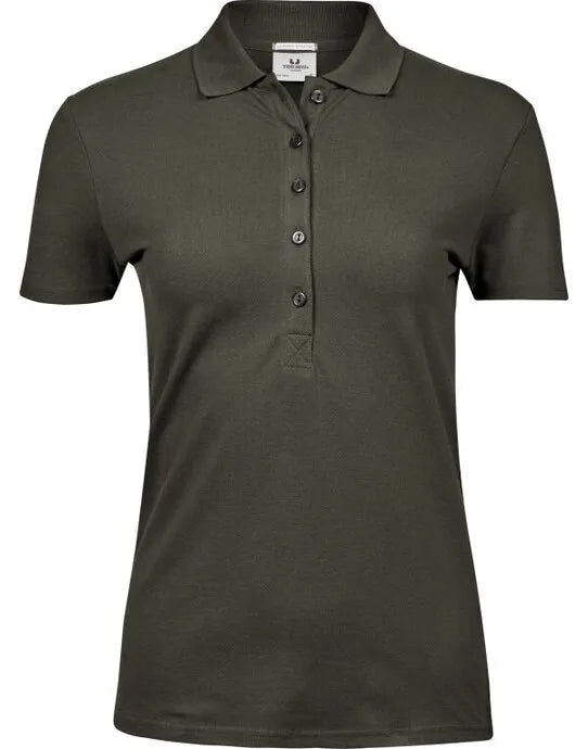 Ladies Luxury Stretch Polo Tj145 - Deep Green S - Customisable POLO SHIRTS
