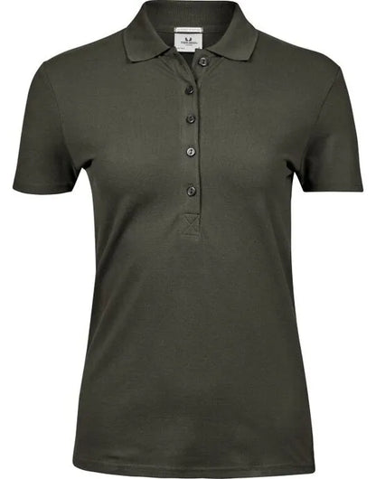 Ladies Luxury Stretch Polo Tj145 - Deep Green 2XL - Customisable POLO SHIRTS