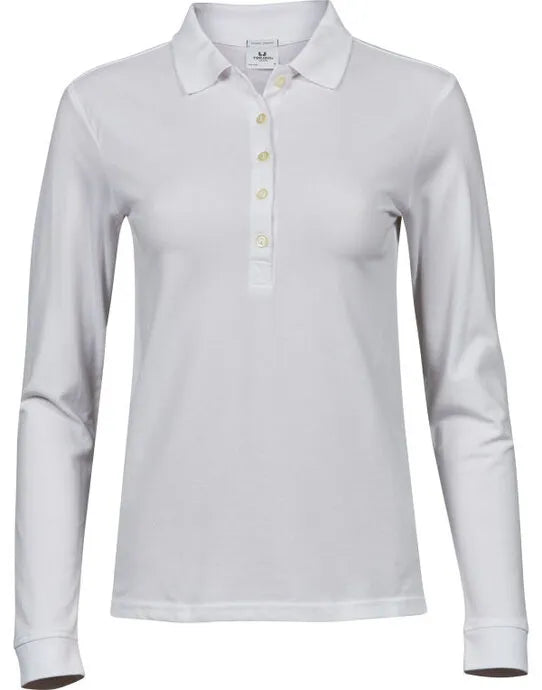 Tee Jays Ladies Luxury L/S Stretch Polo TJ146