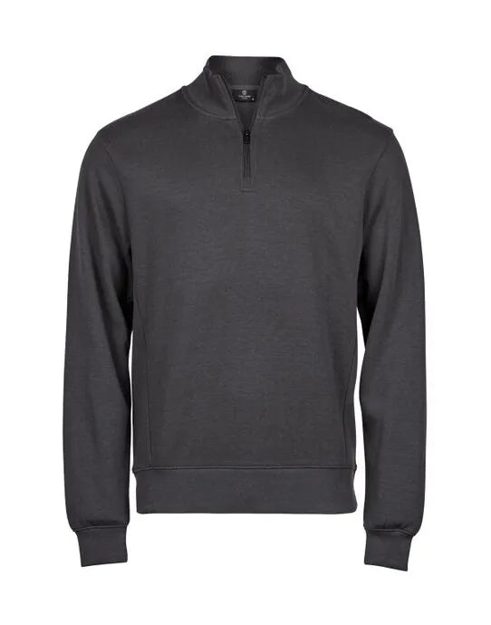 Tee Jays Ribbed Interlock Half Zip TJ5506