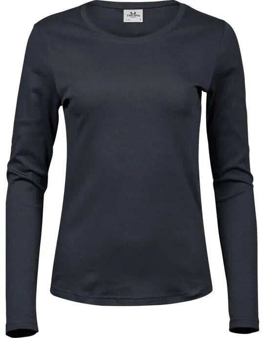 Tee Jays Lady Long Sleeve Interlock Tee TJ590 - - Customisable T-Shirt