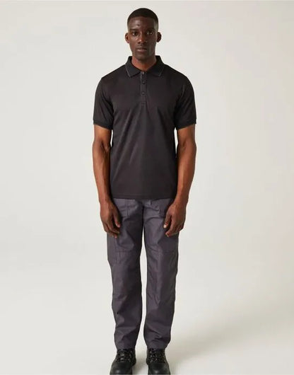 Regatta Professional Regatta Navigate Short Sleeve Polo TRS264 - Black Seal - Customisable Polos