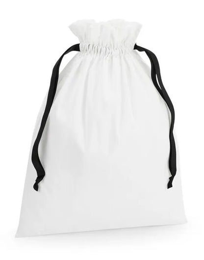 Westford Mill Cotton Bag W Ribbon Cord w121