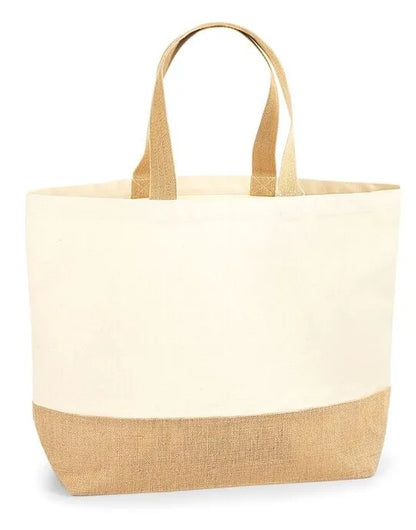 Westford Mill Jute Base Canvas Tote XL w452