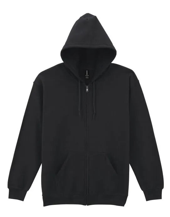 Gildan Heavy Blend Adult Zip Hood Sweat - Black - 18600