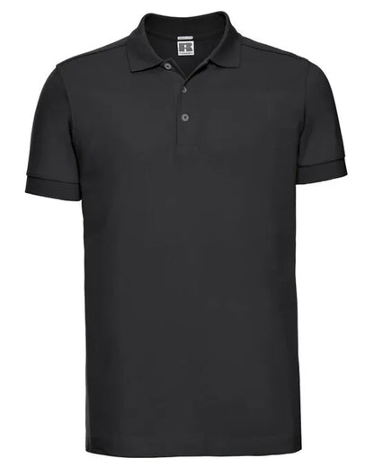 Russell Collection Russell Mens Fitted Stretch Polo 566M