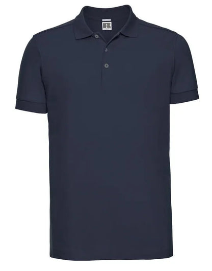 Russell Collection Russell Mens Fitted Stretch Polo 566M