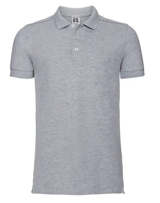 Russell Collection Russell Mens Fitted Stretch Polo 566M