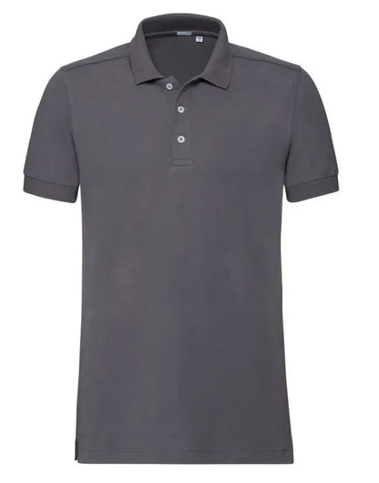 Russell Collection Russell Mens Fitted Stretch Polo 566M