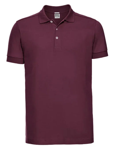 Russell Collection Russell Mens Fitted Stretch Polo 566M