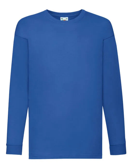 Kids Valueweight Long Sleeve T 61007 - Royal - Customisable T-Shirt