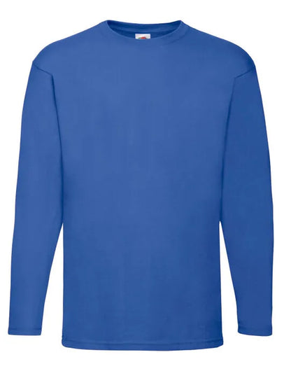 Mens Valueweight Long Sleeve T 61038 - Royal - Customisable T-Shirt