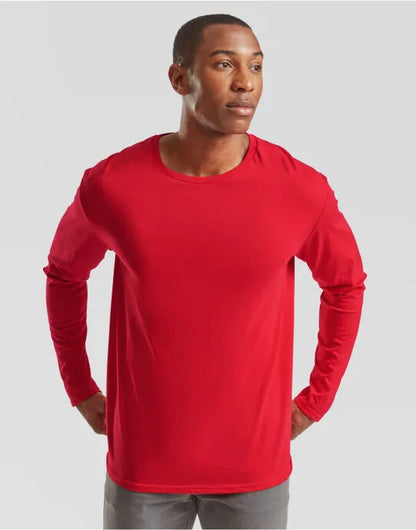 Iconic 150 Long Sleeve T 61446 - Red - Customisable T-Shirt