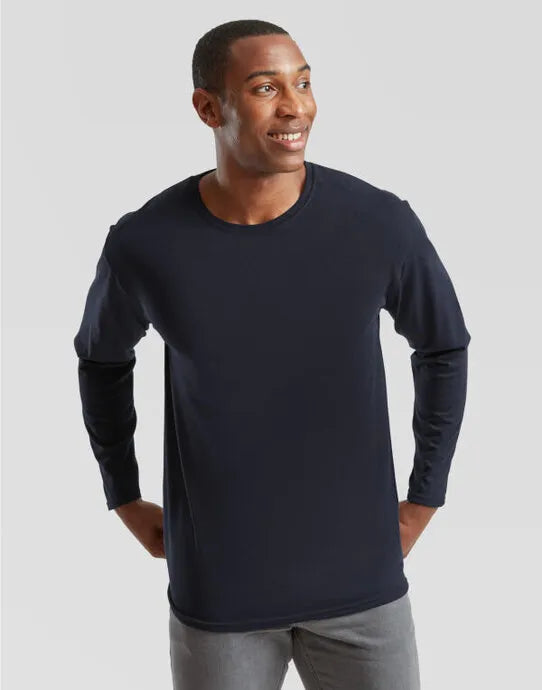 Iconic 150 Long Sleeve T 61446 - Deep Navy - Customisable T-Shirt