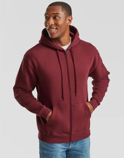 Mens Premium Hooded Sweat Jacket 62034