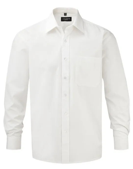 Russell Collection Mens LS PureCot Shirt 936M