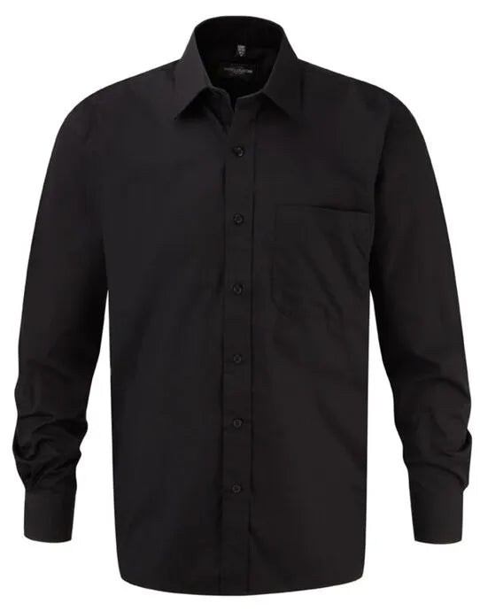 Russell Collection Mens LS PureCot Shirt 936M
