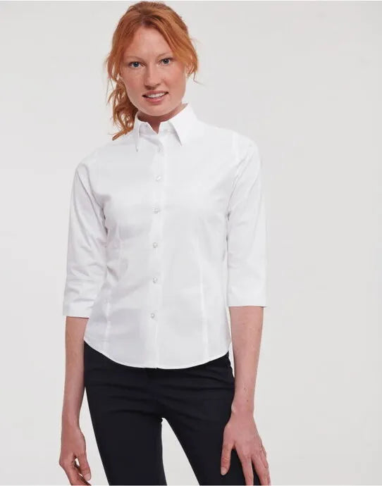 Russell Collection Lady 3/4 Stretch Shrt 946F