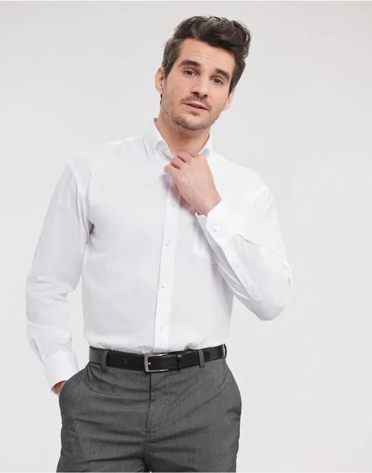 Russell Collection Mens LS NonIron Shirt 956M