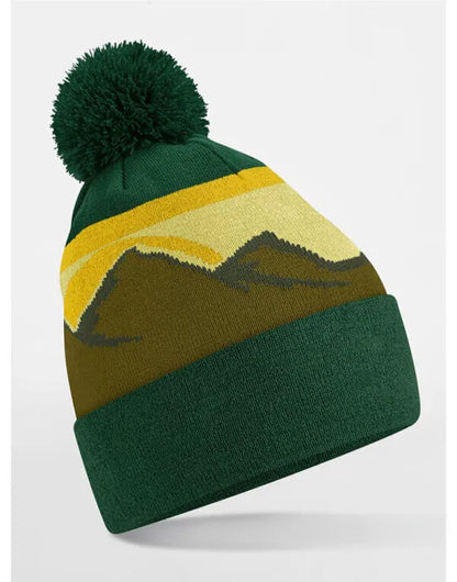 Beechfield Mountain Peaks Pom Pom Beanie B395R