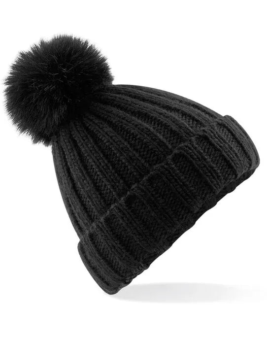 Beechfield Verbier Fur Pop Pom Beanie B413