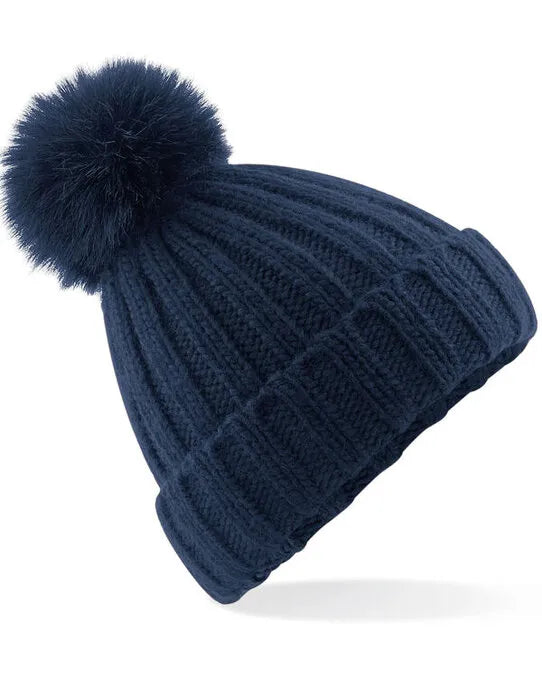 Beechfield Verbier Fur Pop Pom Beanie B413