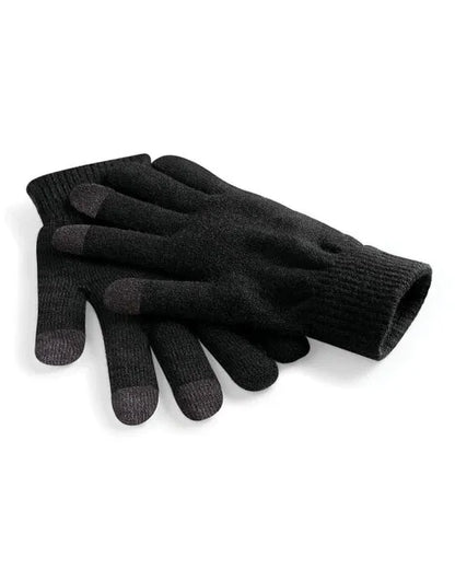 Beechfield Touchscreen Smart Gloves B490 - Black L-XL - Customisable Gloves