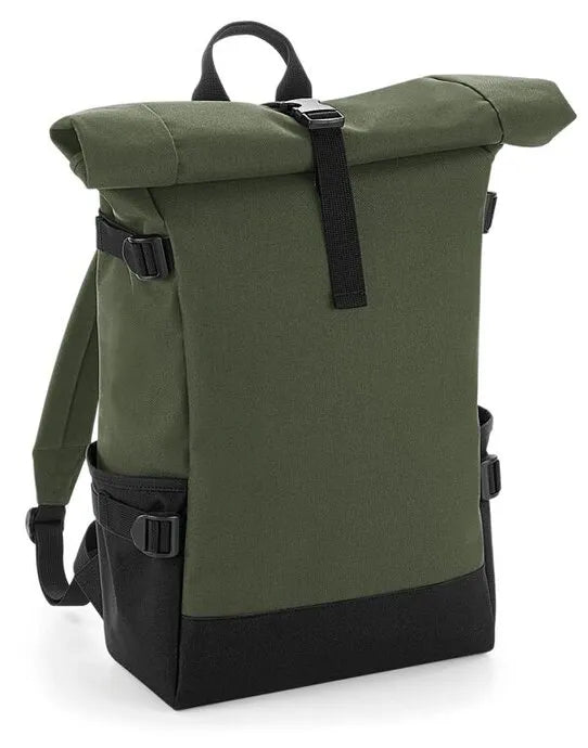 Bagbase Block Roll Top Backpack bg858