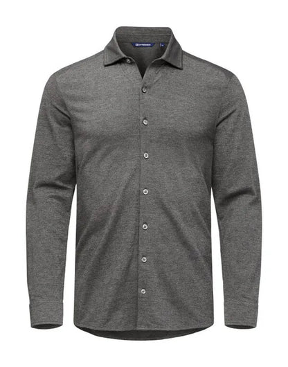 Cutter &amp; Buck - Advantage Shirt Men - Anthracite Melange - Customisable Shirts &amp; Blouses