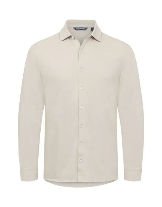 Cutter &amp; Buck - Advantage Shirt Men - Beige - Customisable Shirts &amp; Blouses