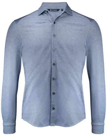 Cutter &amp; Buck - Advantage Shirt Men - Indigo Melange - Customisable Shirts &amp; Blouses