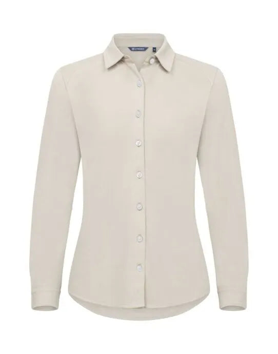 Cutter &amp; Buck - Advantage Shirt Women - Beige - Customisable Shirts &amp; Blouses