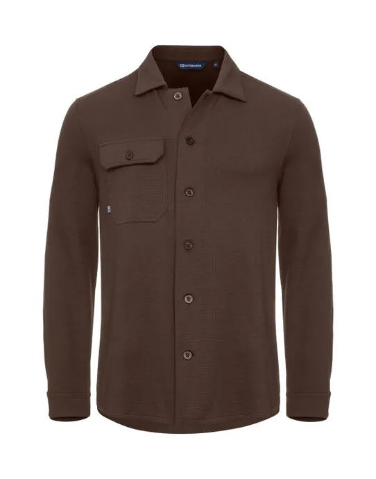 Cutter &amp; Buck - Advantage Leisure Shirt Men - Dark Mocca - Customisable OUTERWEAR