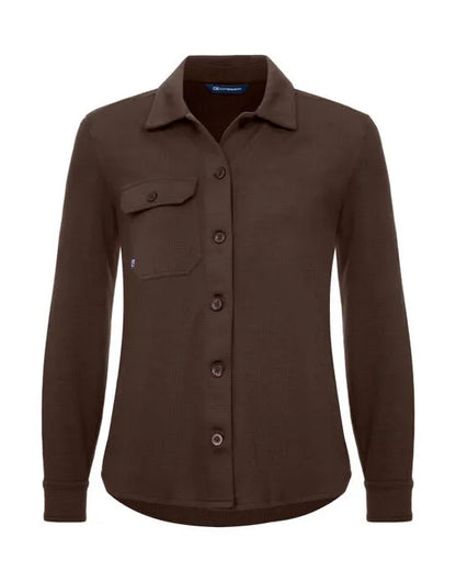 Cutter &amp; Buck - Advantage Leisure Shirt Women - Dark Mocca - Customisable OUTERWEAR