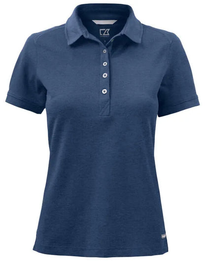 Cutter &amp; Buck - Advantage Polo Women - Cobolt Melange - Customisable POLO SHIRTS