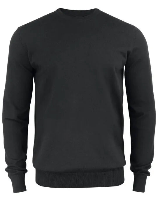 Cutter &amp; Buck - Oakville Crewneck Men - Black - Customisable Knitwear