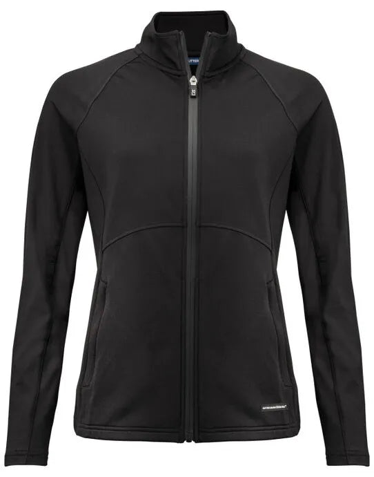 Cutter &amp; Buck - Adapt Full Zip Jacket Women - Black - Customisable Sportswear