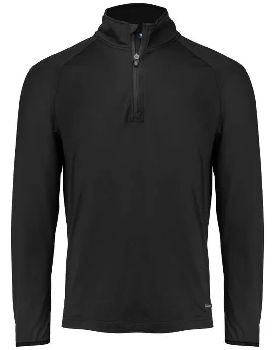 Cutter &amp; Buck - Adapt Half Zip Men - Black - Customisable Sportswear