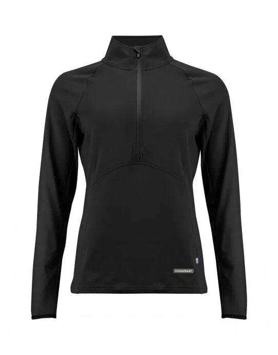 Cutter &amp; Buck - Adapt Half Zip Women - Black - Customisable Sportswear